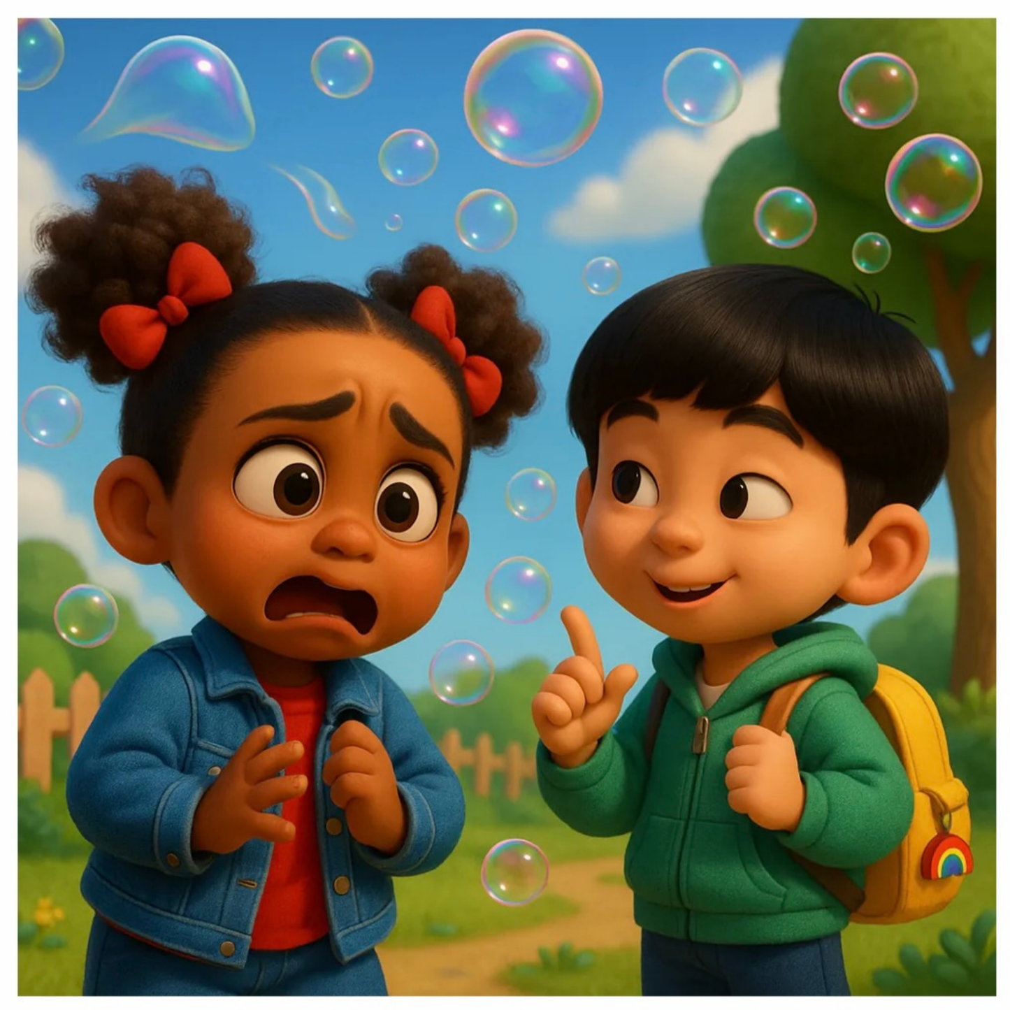 Trinity & Friends, the Rainbow Bubble Machine