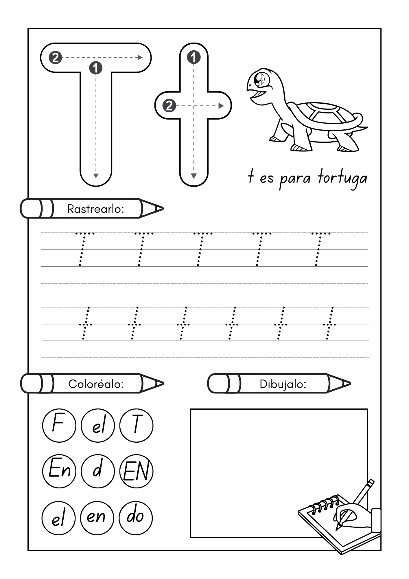 Mindfulness Coloring in Puzzle Worksheet in Spanish