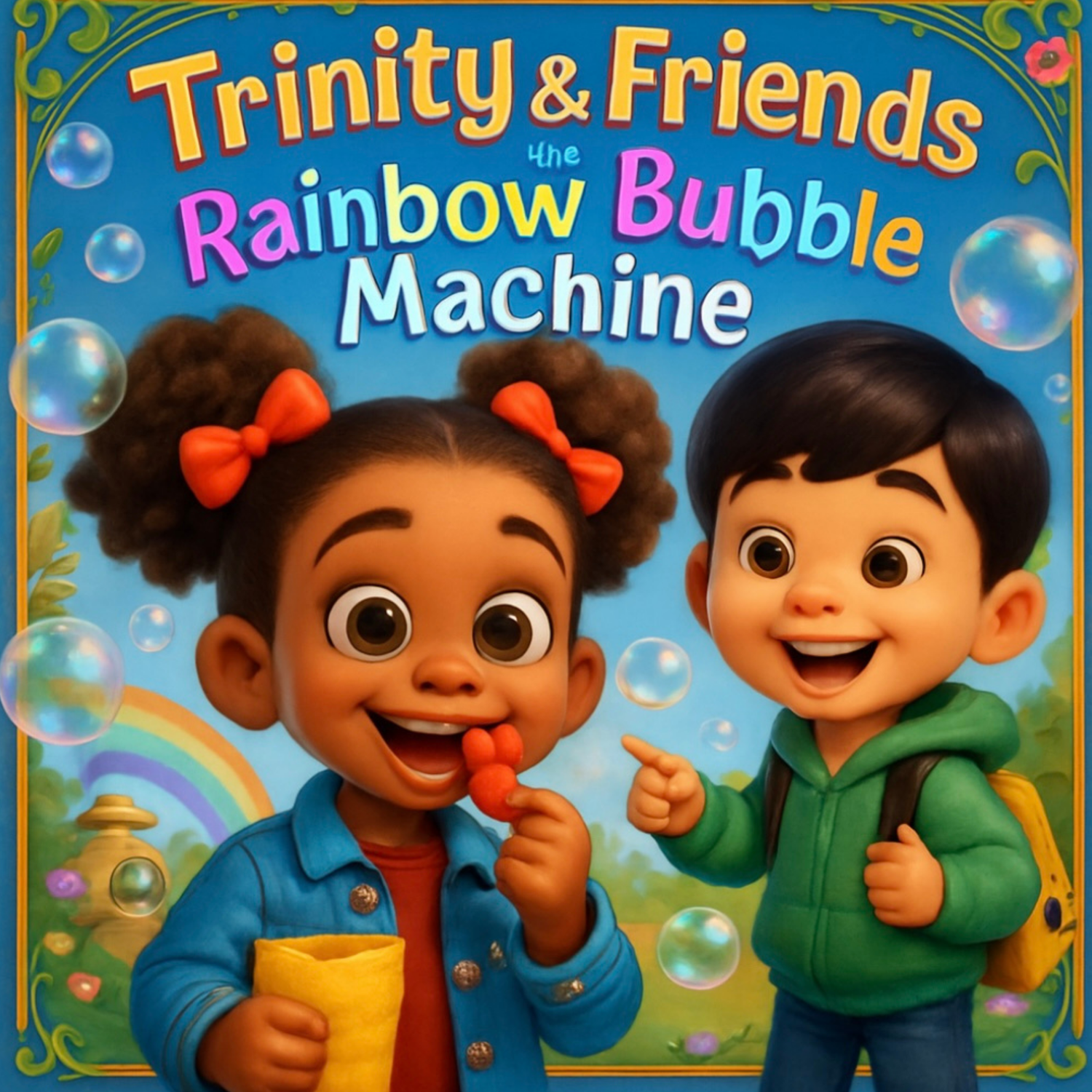 Trinity and Friends, the Rainbow Bubble Machine