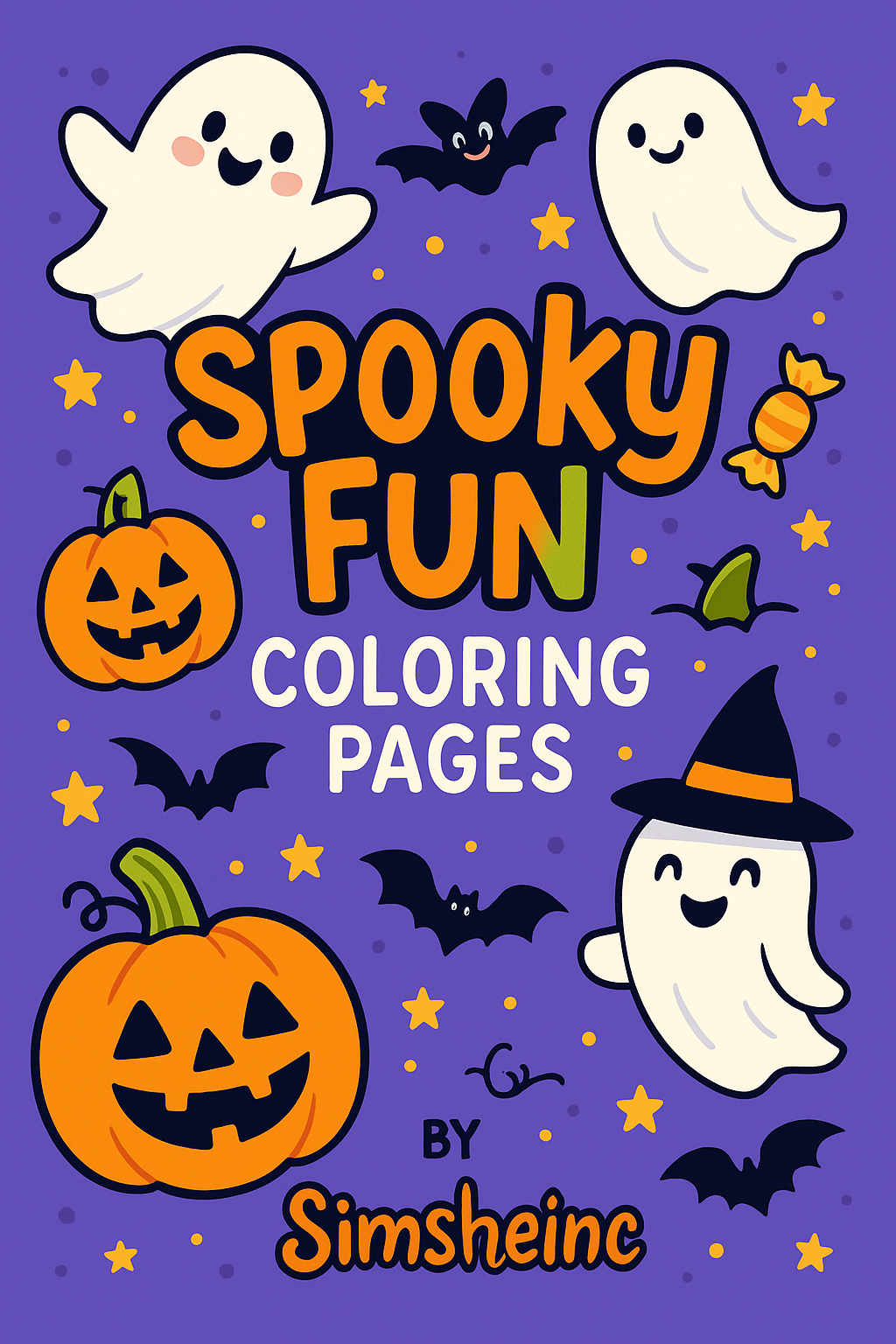 ✨ Spooky Fun Halloween Coloring Pages by Simsheinc ✨