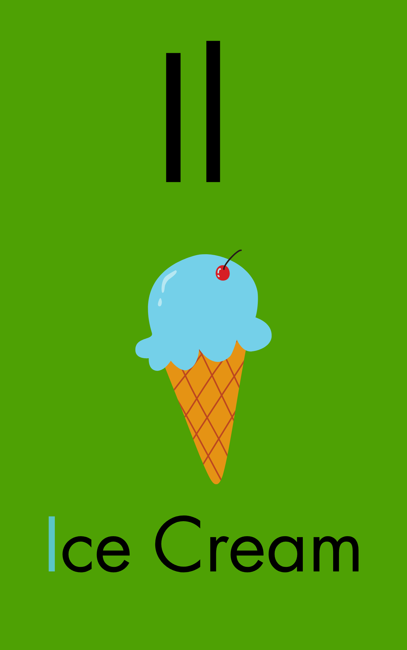 I know my ABC's in English