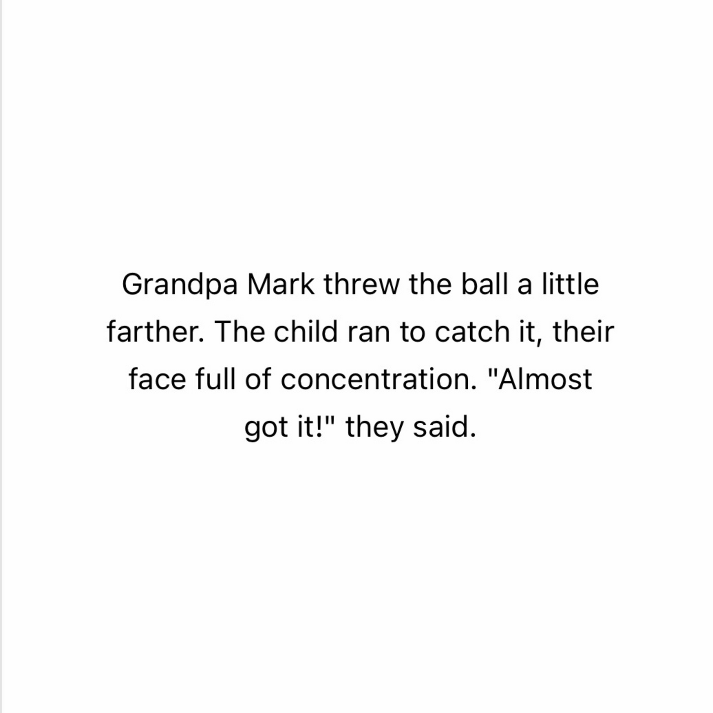 Backyard Catch with Grandpa Mark