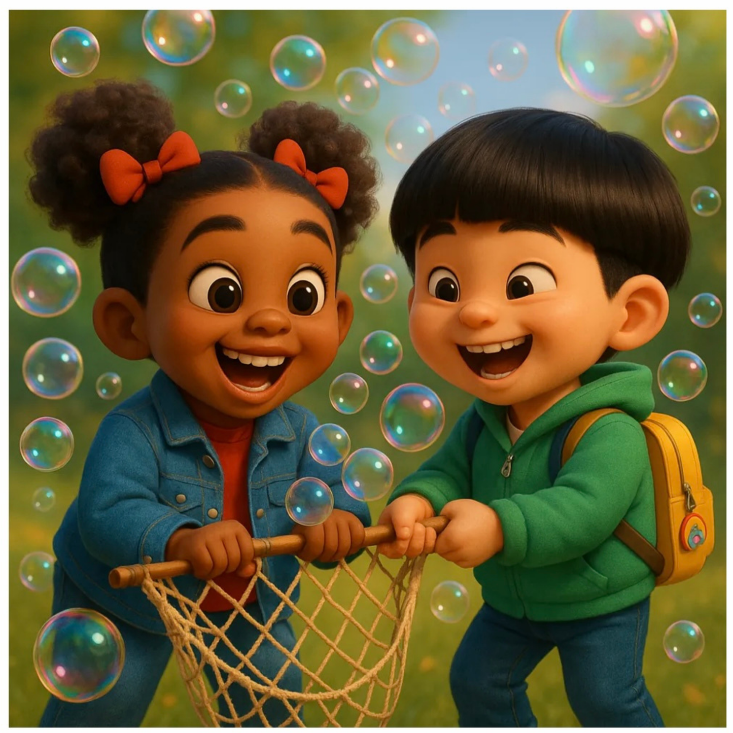 Trinity & Friends, the Rainbow Bubble Machine