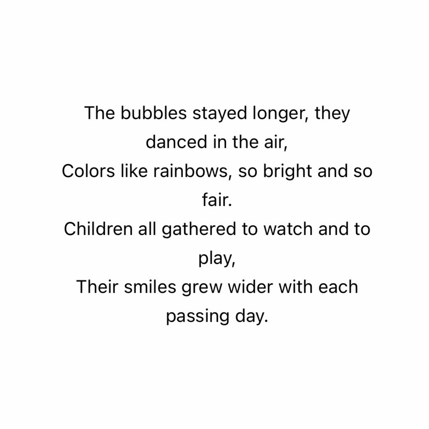 Trinity & Friends, the Rainbow Bubble Machine