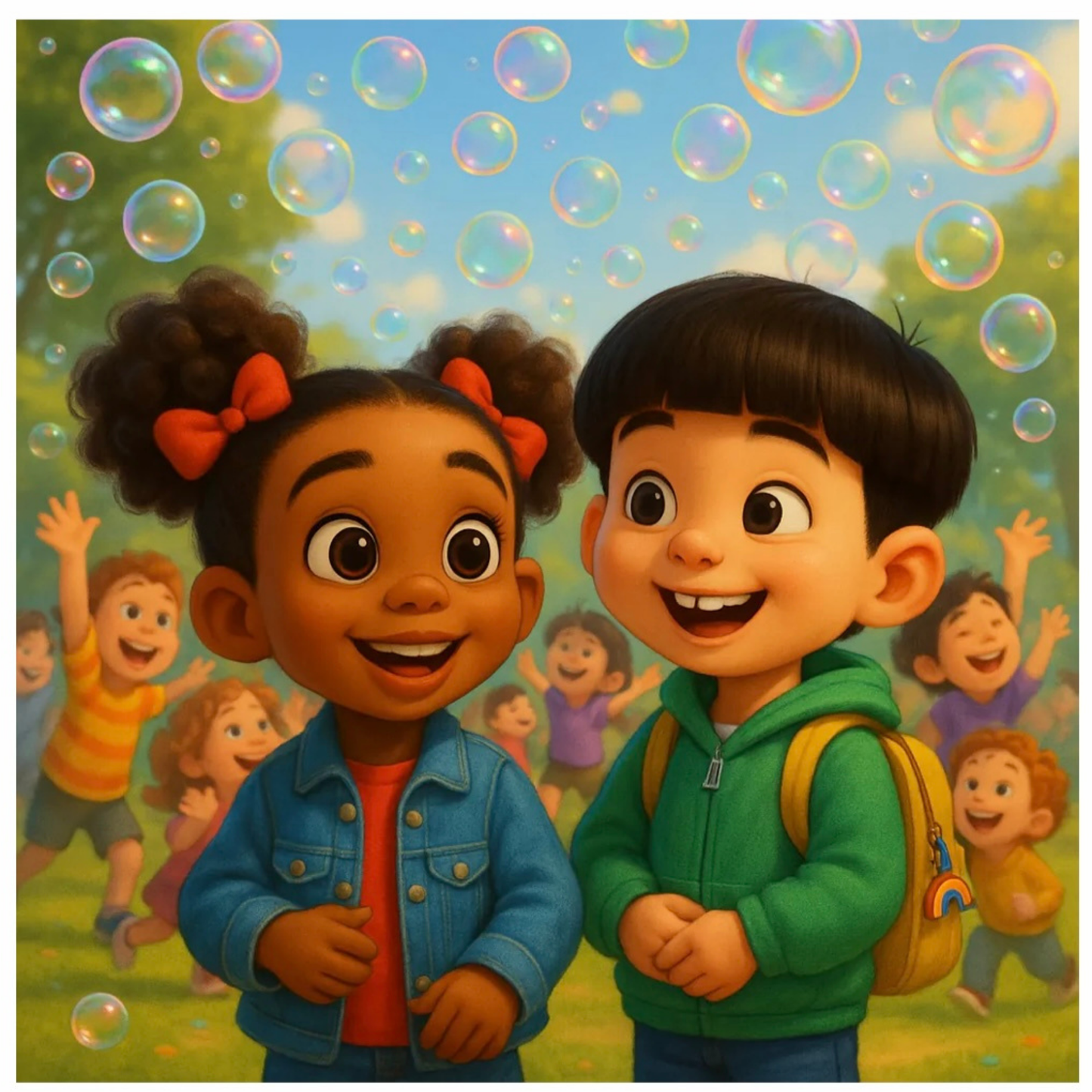 Trinity & Friends, the Rainbow Bubble Machine