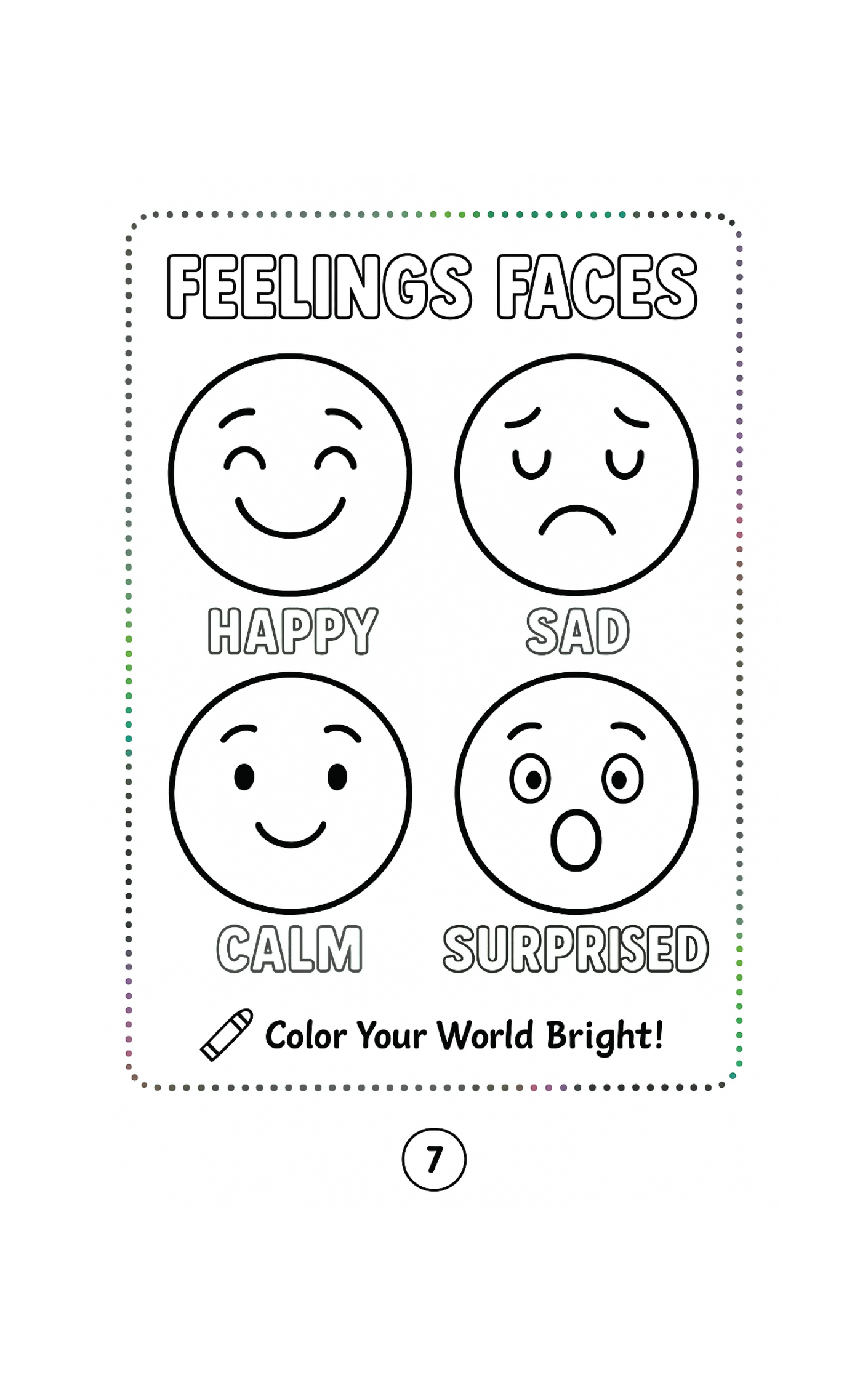 My Sensory Friendly Coloring Adventure