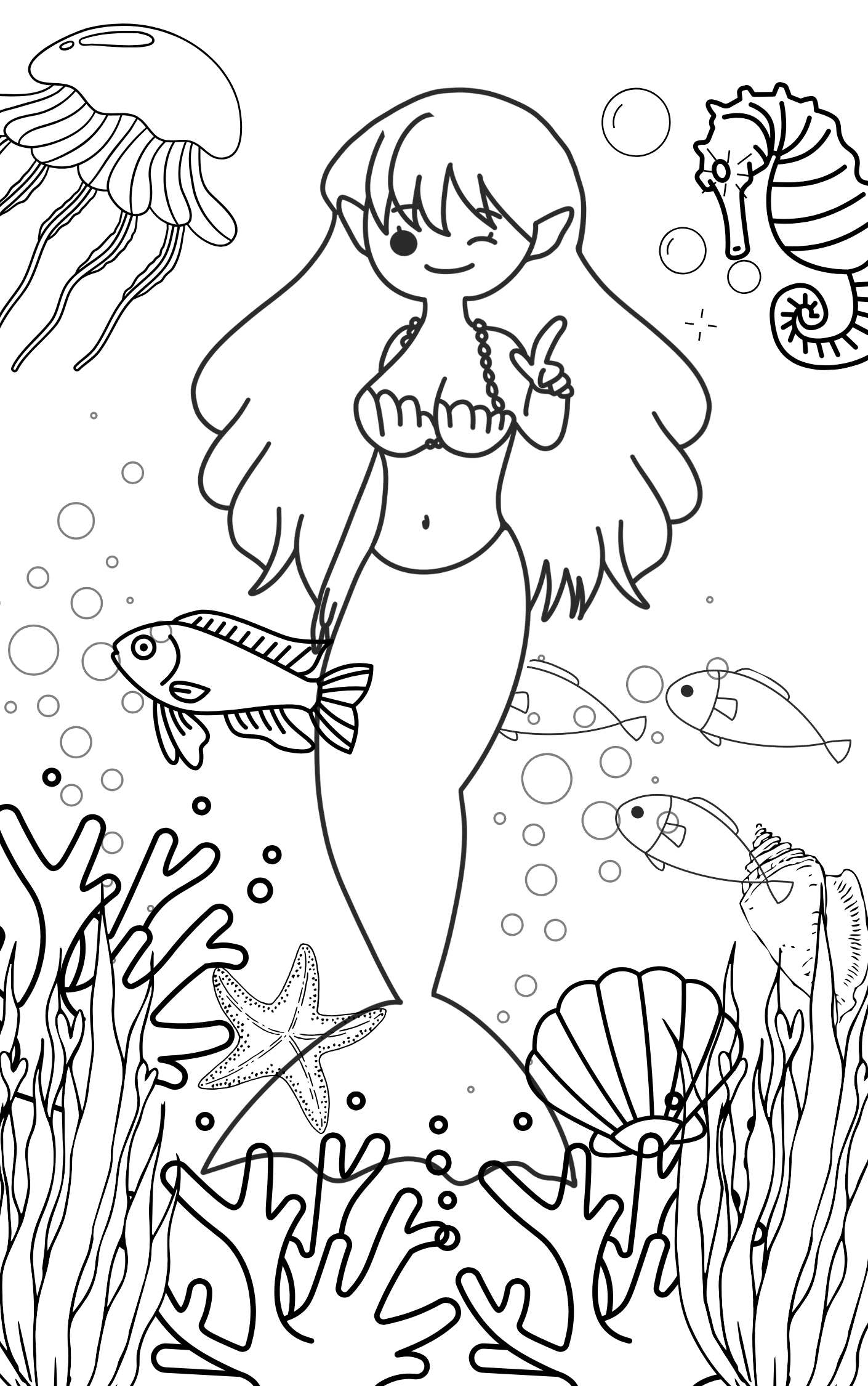 Under the Sea Coloring Book