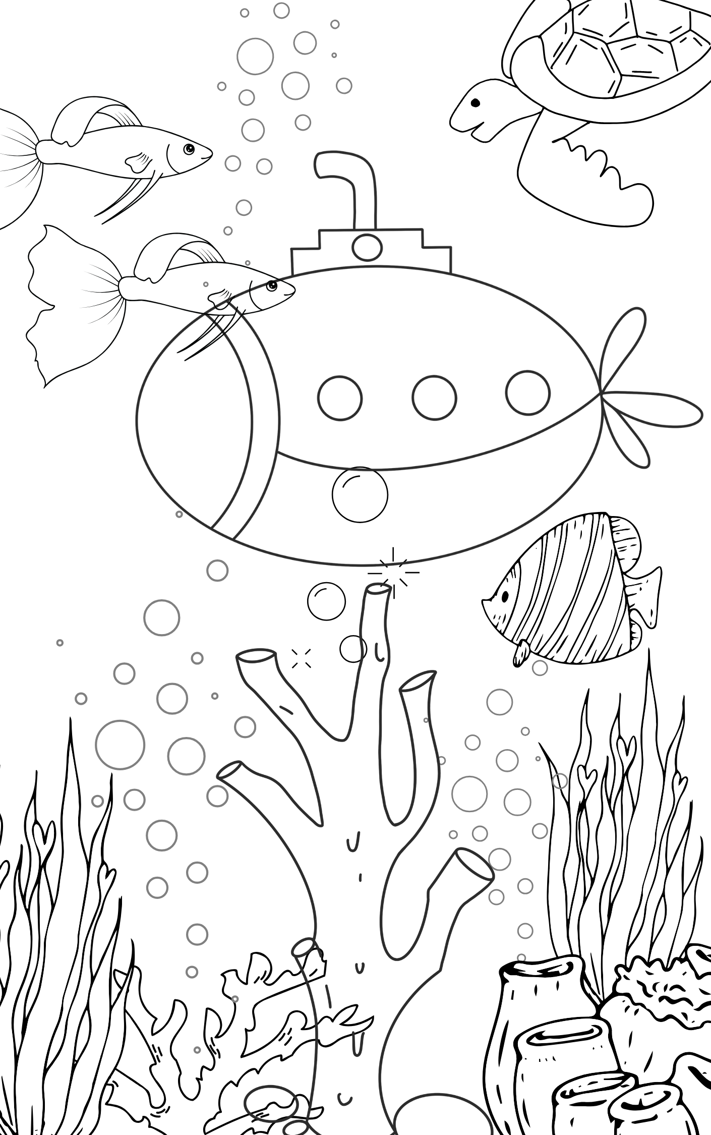 Under the Sea Coloring Book