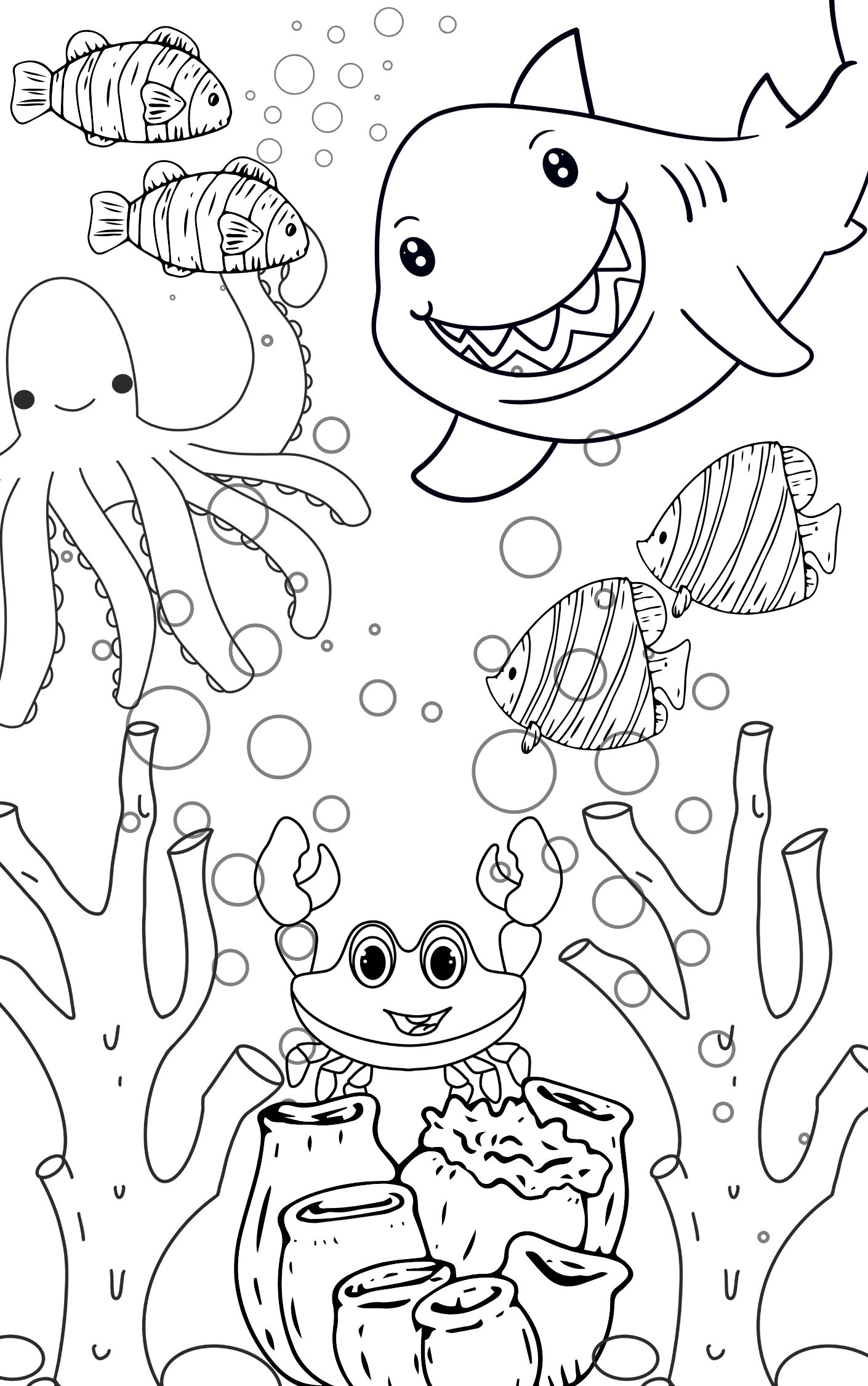 Under the Sea Coloring Book