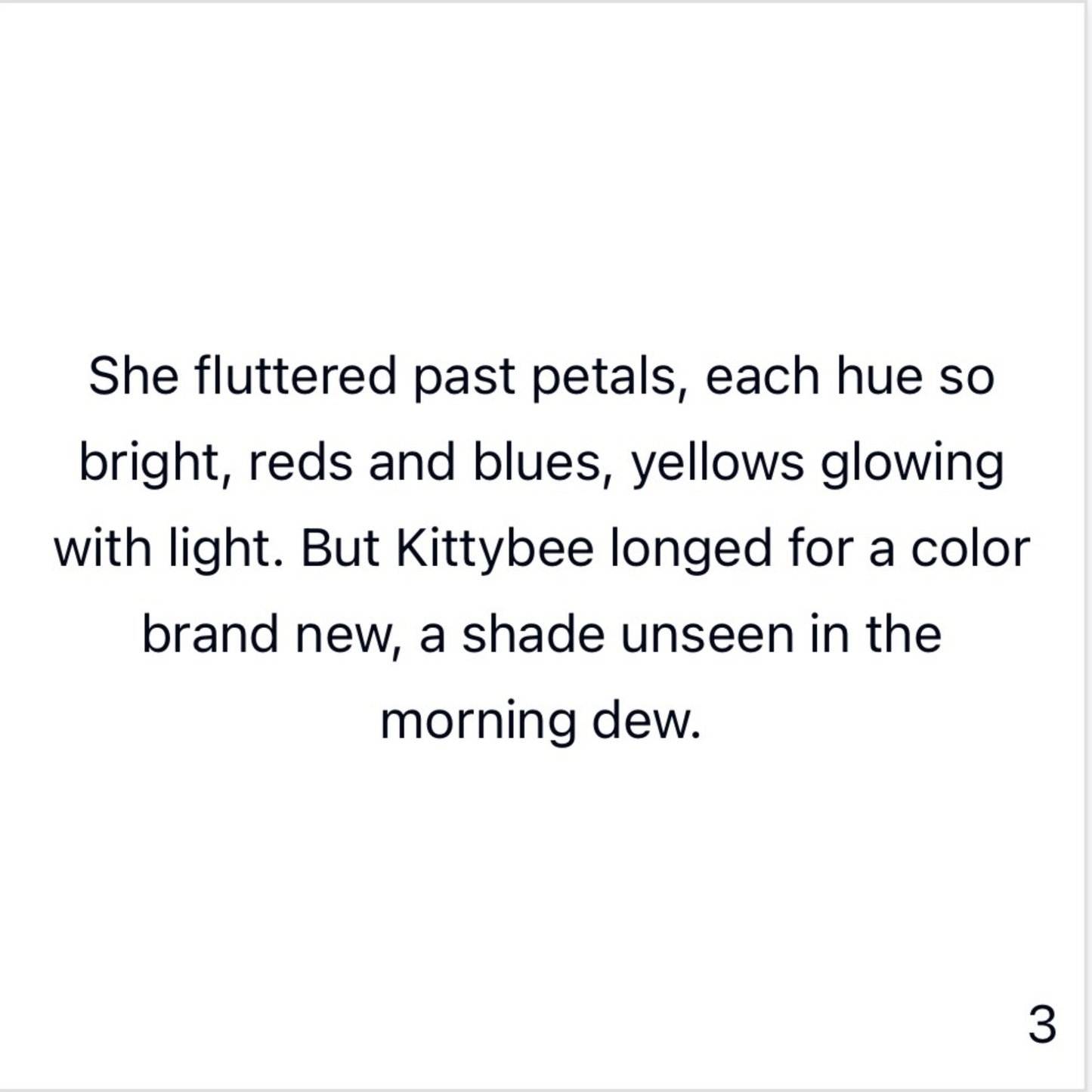 Kittybee's Colorful Day