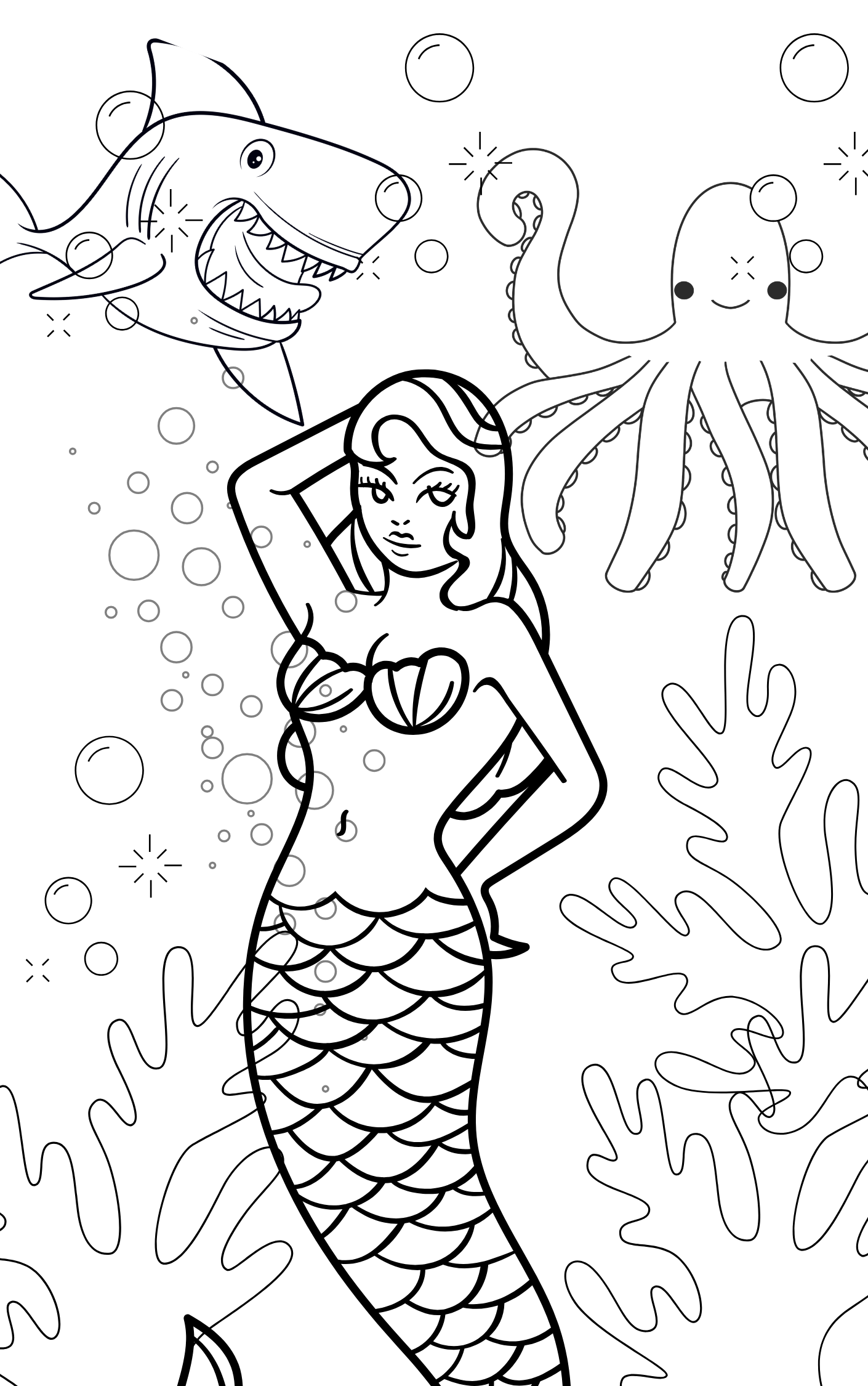 Under the Sea Coloring Book