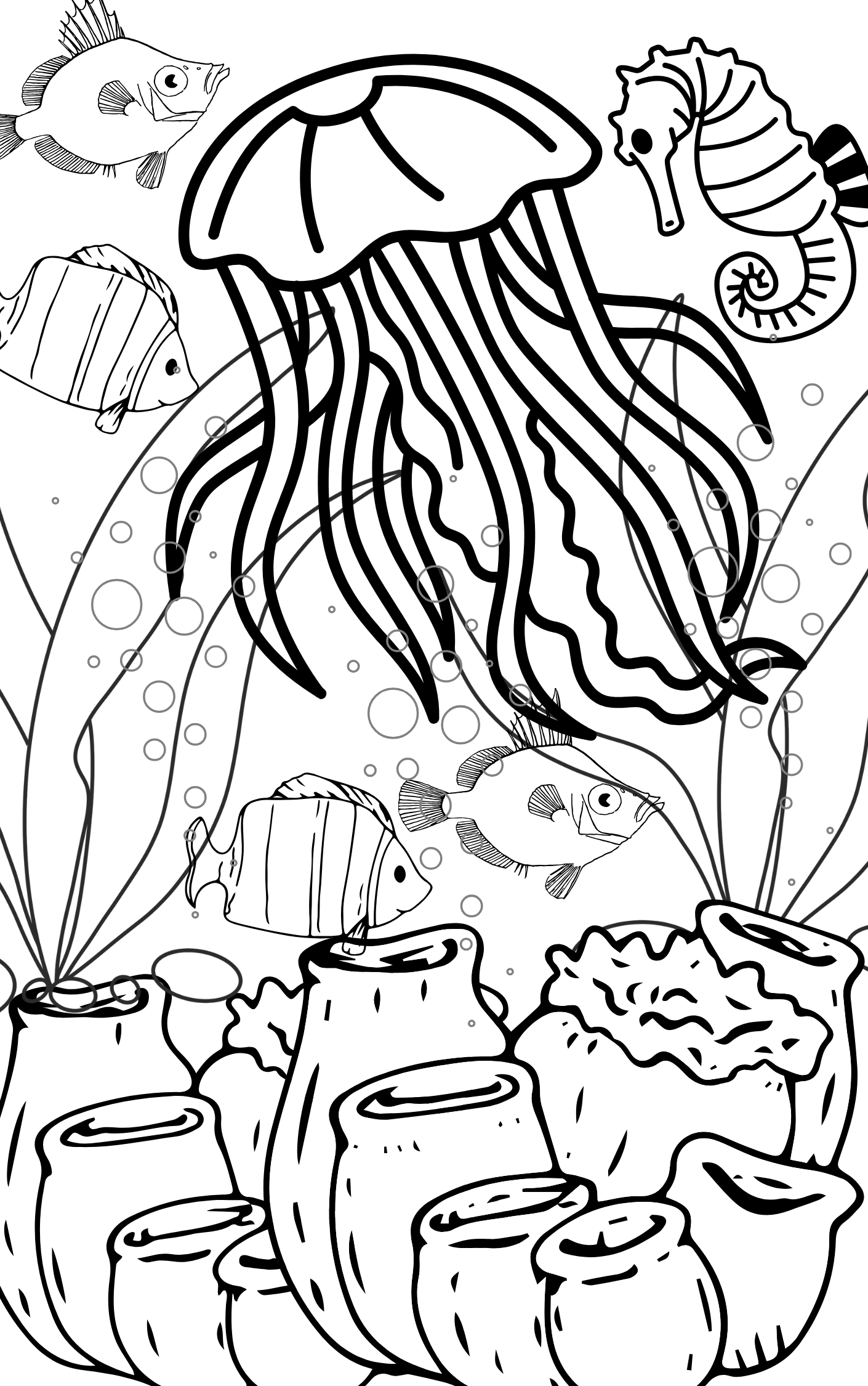 Under the Sea Coloring Book