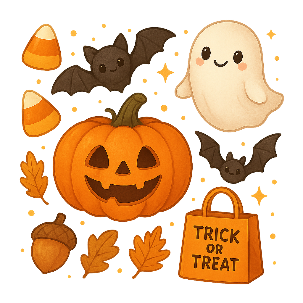 🎃 Halloween Clipart Pack – 25 PNGs