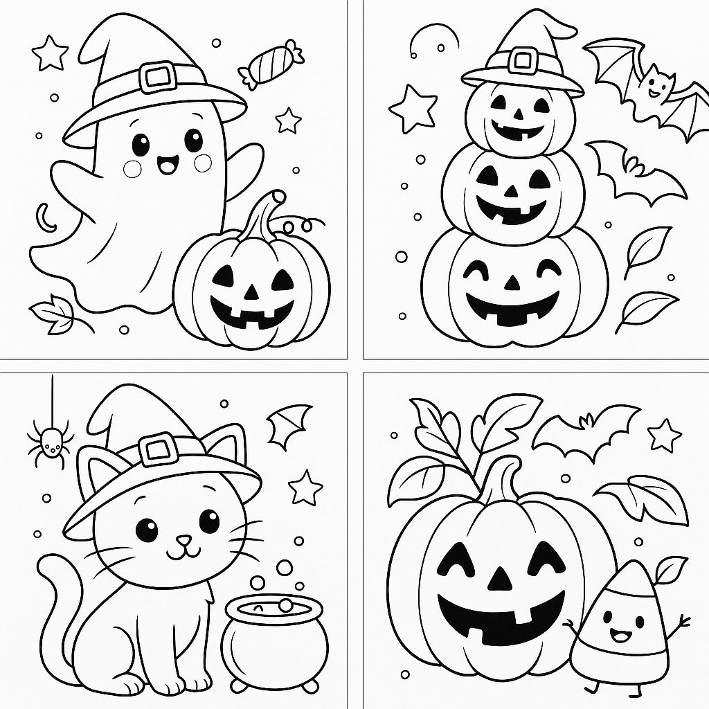 ✨ Spooky Fun Halloween Coloring Pages by Simsheinc ✨