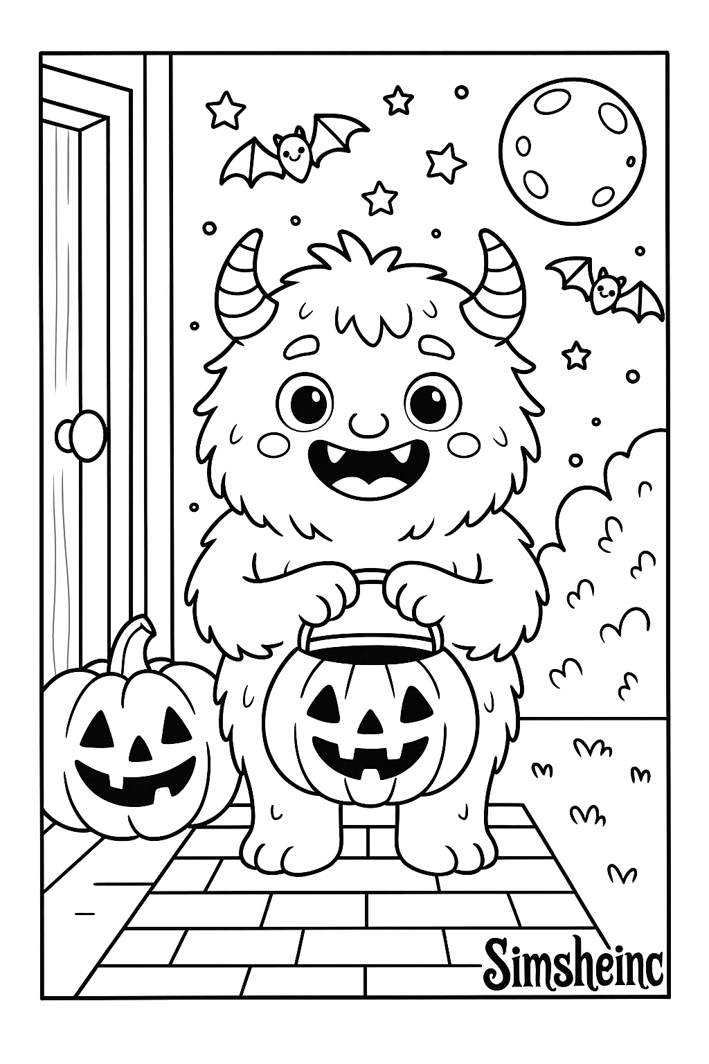 ✨ Spooky Fun Halloween Coloring Pages by Simsheinc ✨