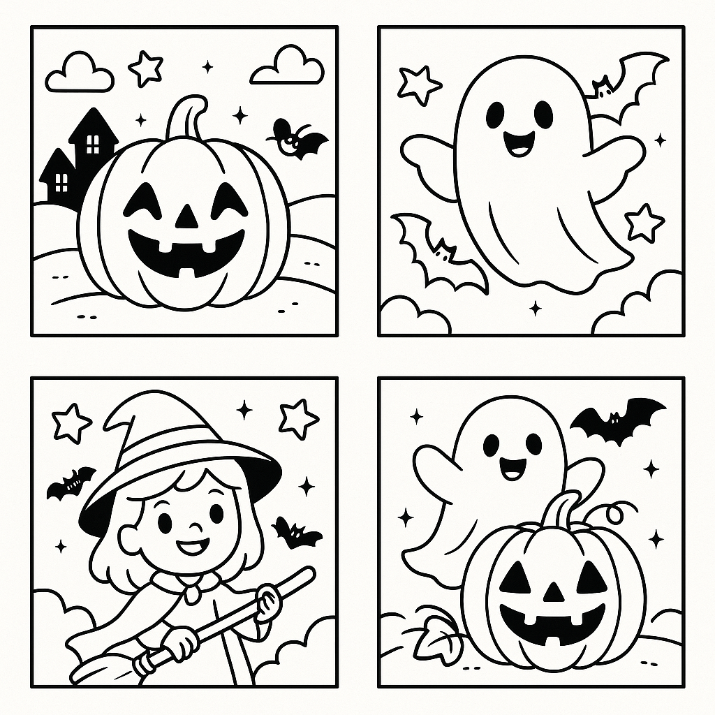 ✨ Spooky Fun Halloween Coloring Pages by Simsheinc ✨