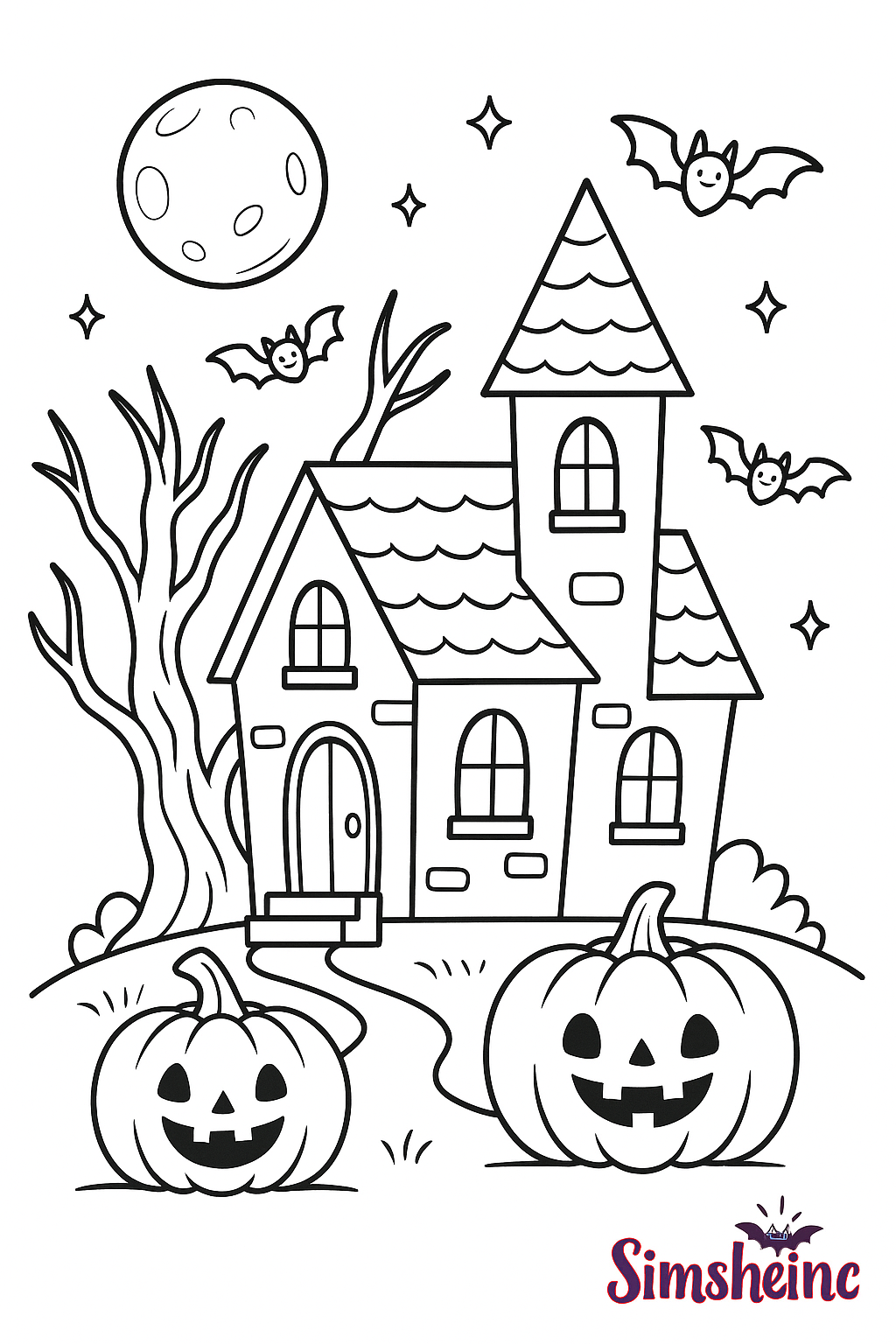 ✨ Spooky Fun Halloween Coloring Pages by Simsheinc ✨
