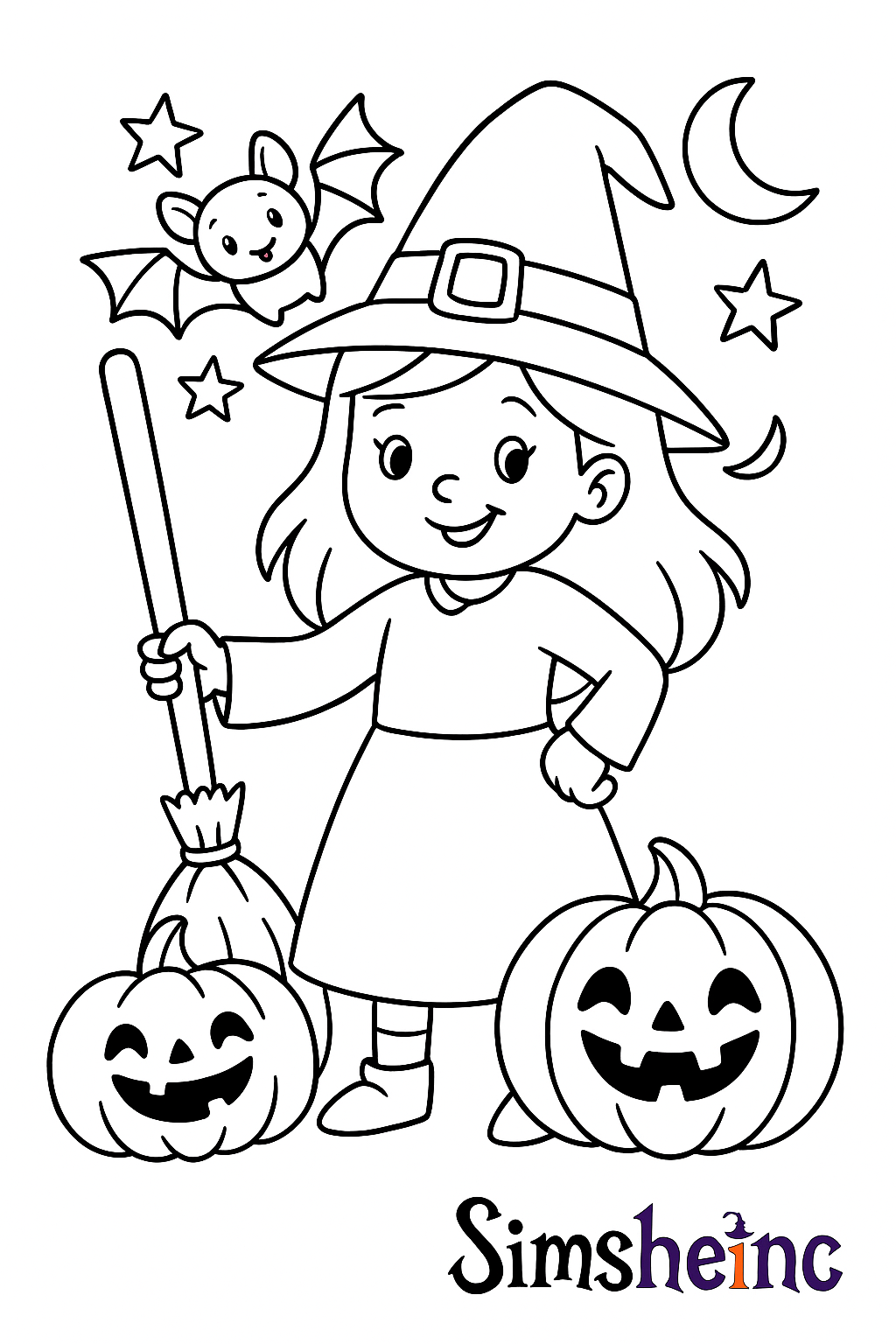✨ Spooky Fun Halloween Coloring Pages by Simsheinc ✨