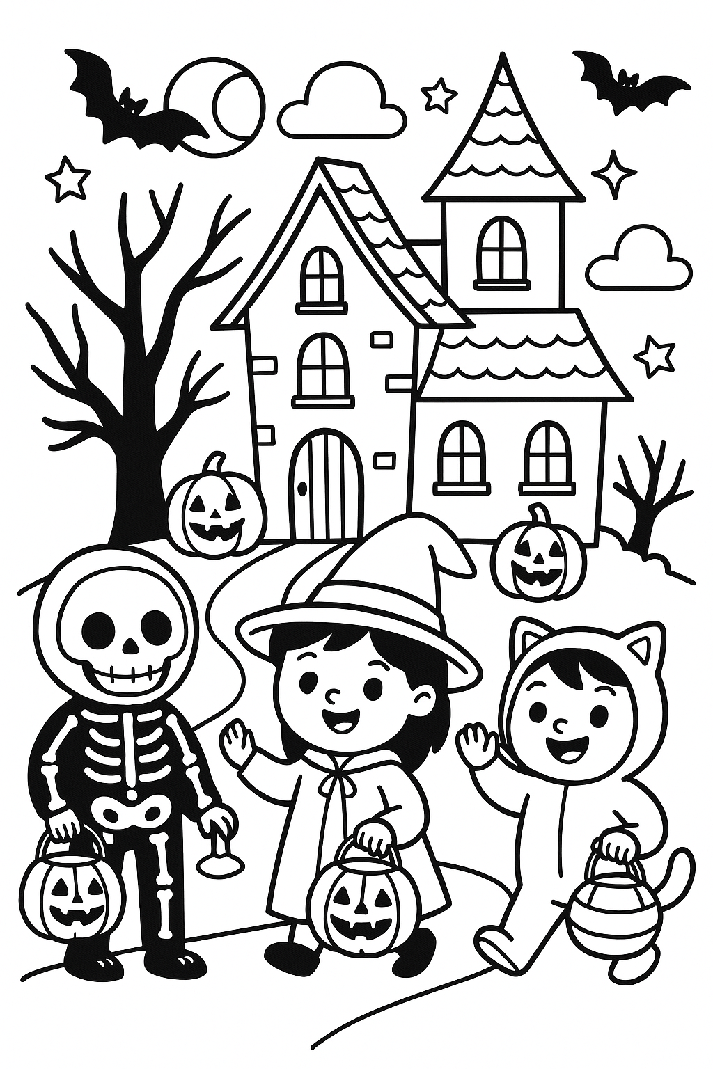 ✨ Spooky Fun Halloween Coloring Pages by Simsheinc ✨