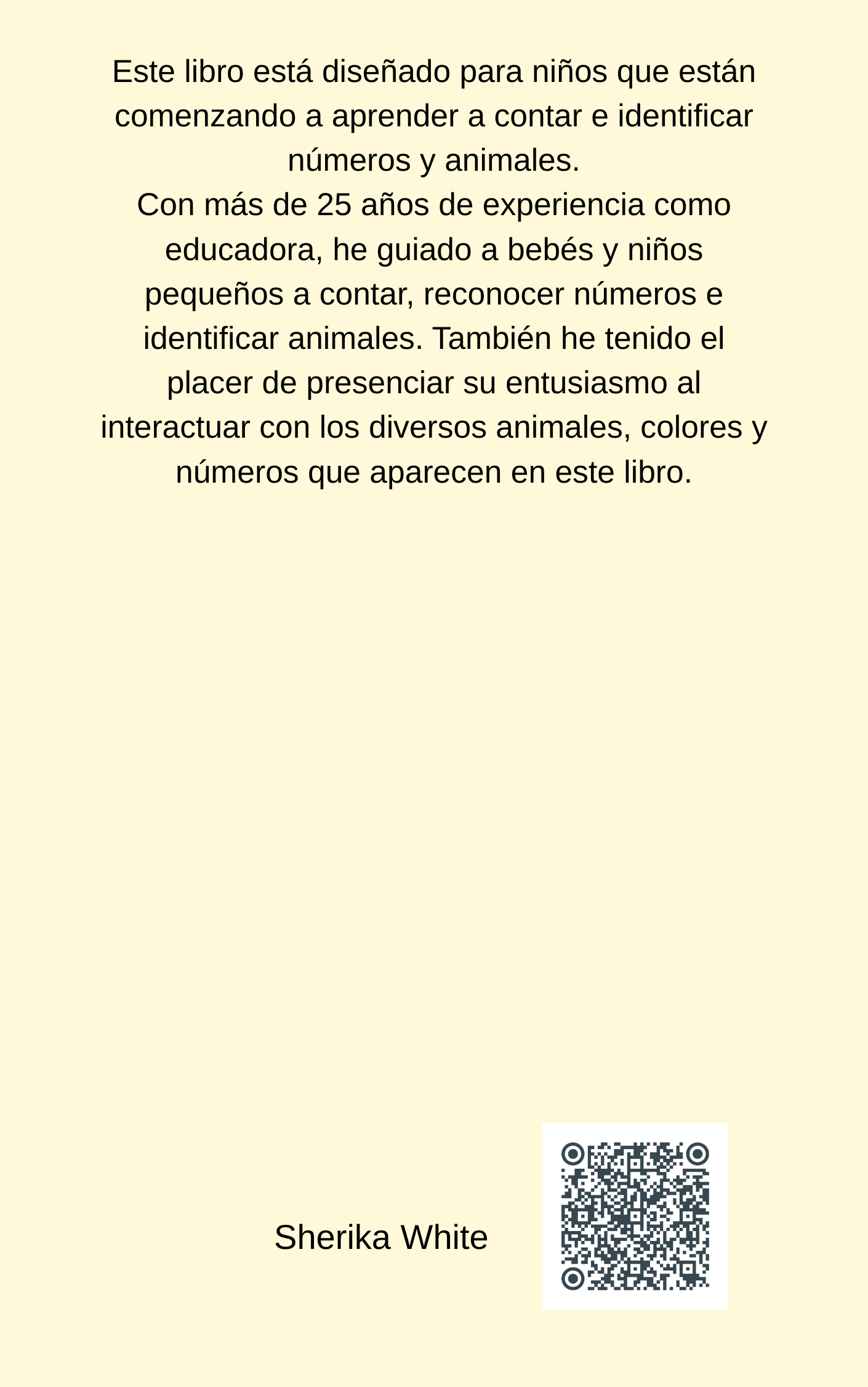 Count with Me (Spanish) Workbook